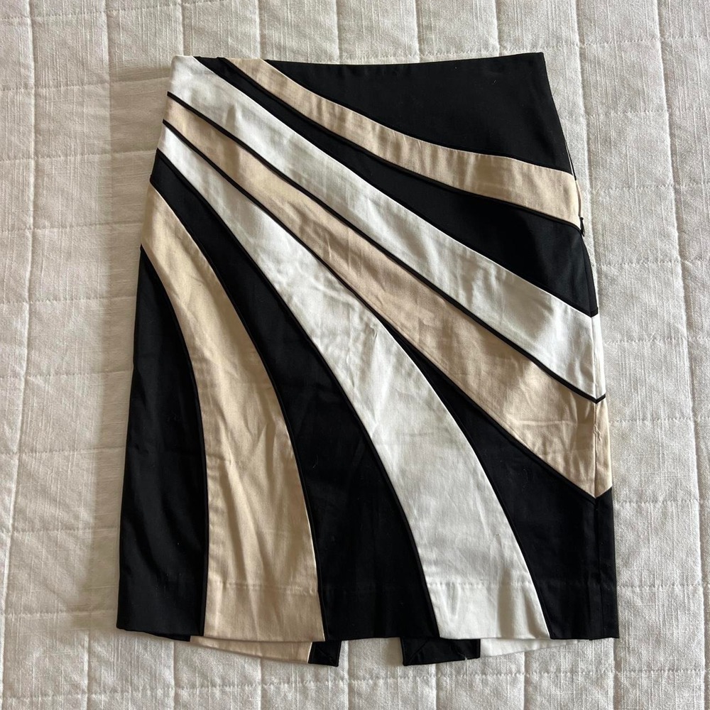 White House Black Market WHBM Striped Pencil Skirt Women's Size 00